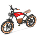 Hidoes B10 1000W Fat Tire Cruiser Electric Bike - 48V 12.5Ah Battery, 40 Mile Range
