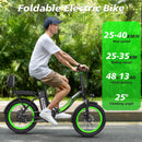 HIDOES C1 Foldable City Electric Bike 20 Inches, 48V 13Ah, 750W Electric Hybrid Bicycle