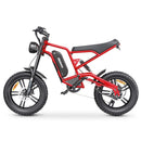 Hidoes B6 Electric Fat Bike - 1200W Motor, 48V 15Ah Battery, 50 Mile Range, 20 Tires Red