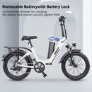 Hidoes BF1 20" Folding E-Bike – 750W Motor, 48V Battery, Fat Tires, Disc Brakes, Shimano 7-Speed