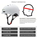 Helmet with front and rear light for electric scooter and bike