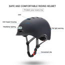 Helmet with front and rear light for electric scooter and bike